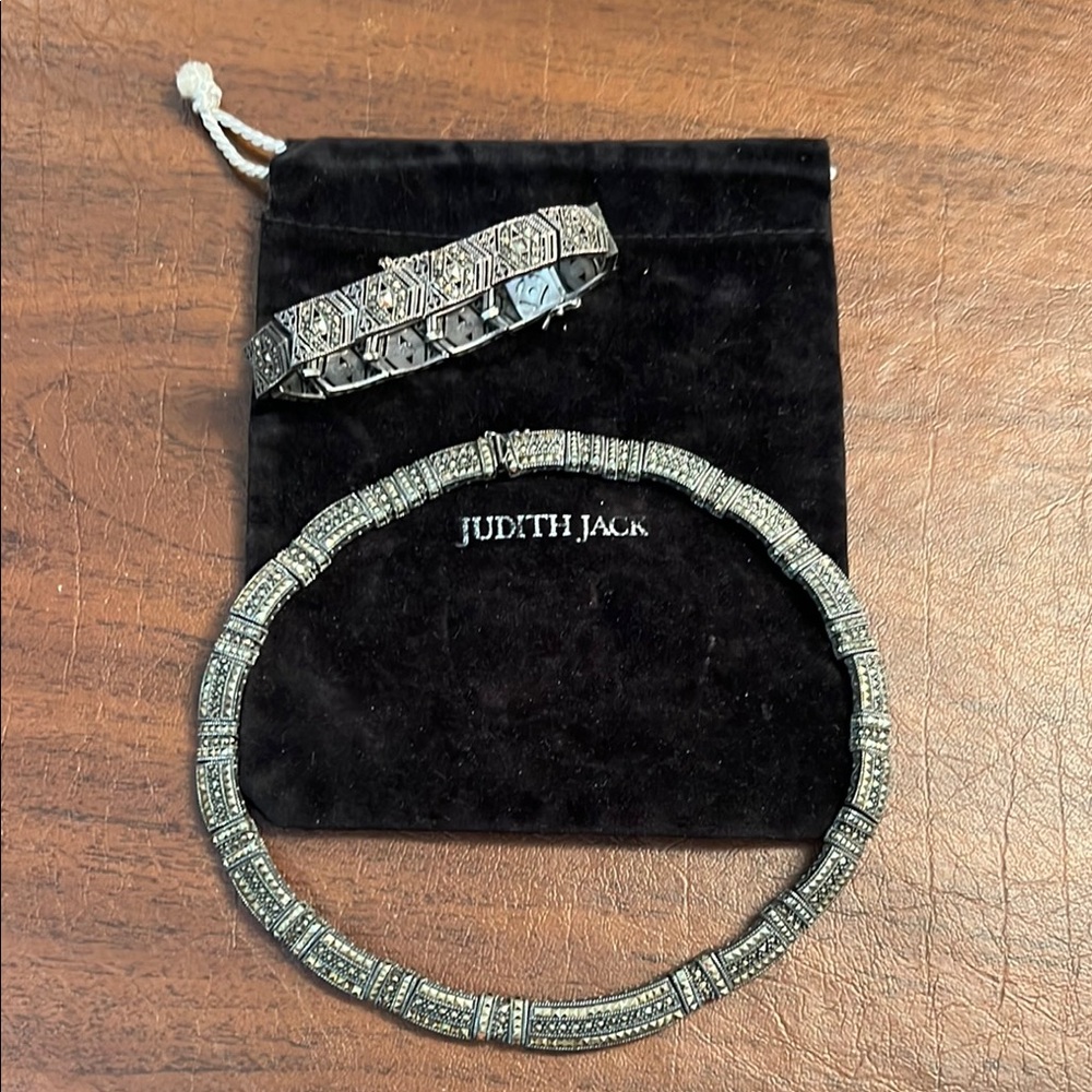 Judith Jack necklace and bracelet